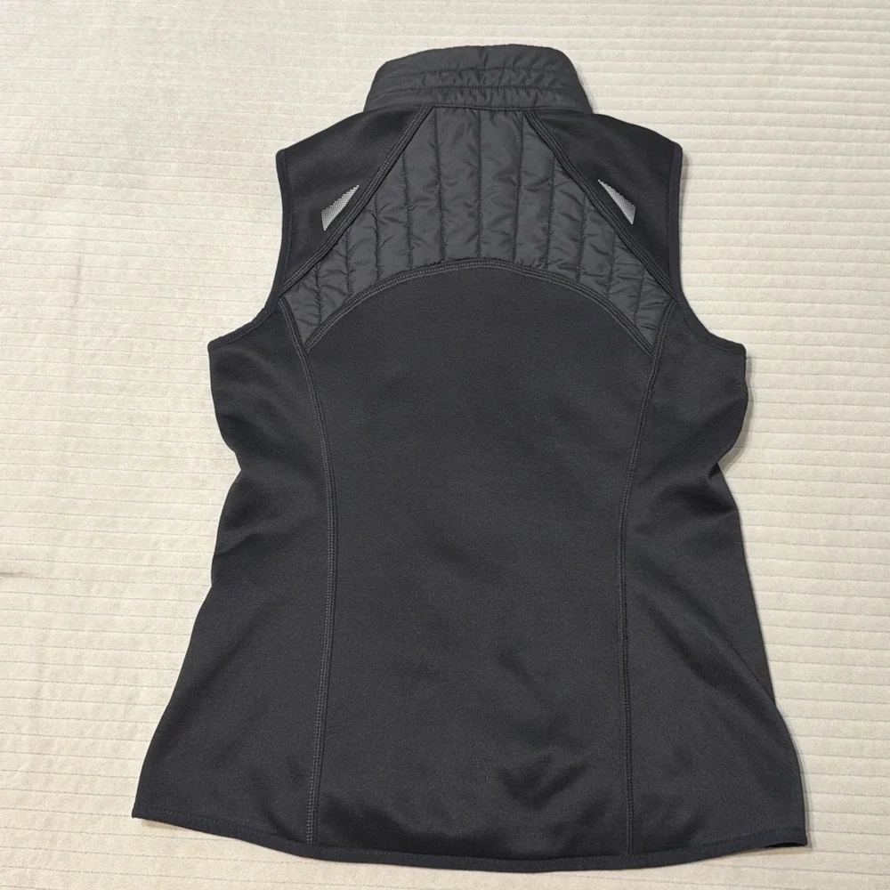 Eddie Bauer Womens Size Small Black Sleeveless Puffer Vest Jacket